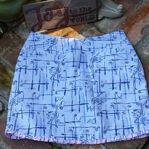 Lilly Pulitzer golf/flamingo skort EUC
